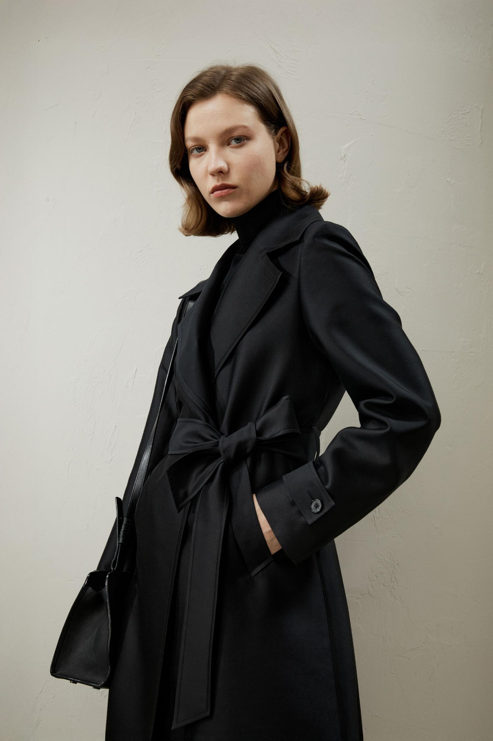 Silk-Wool Mixed Trenchcoat Product Image