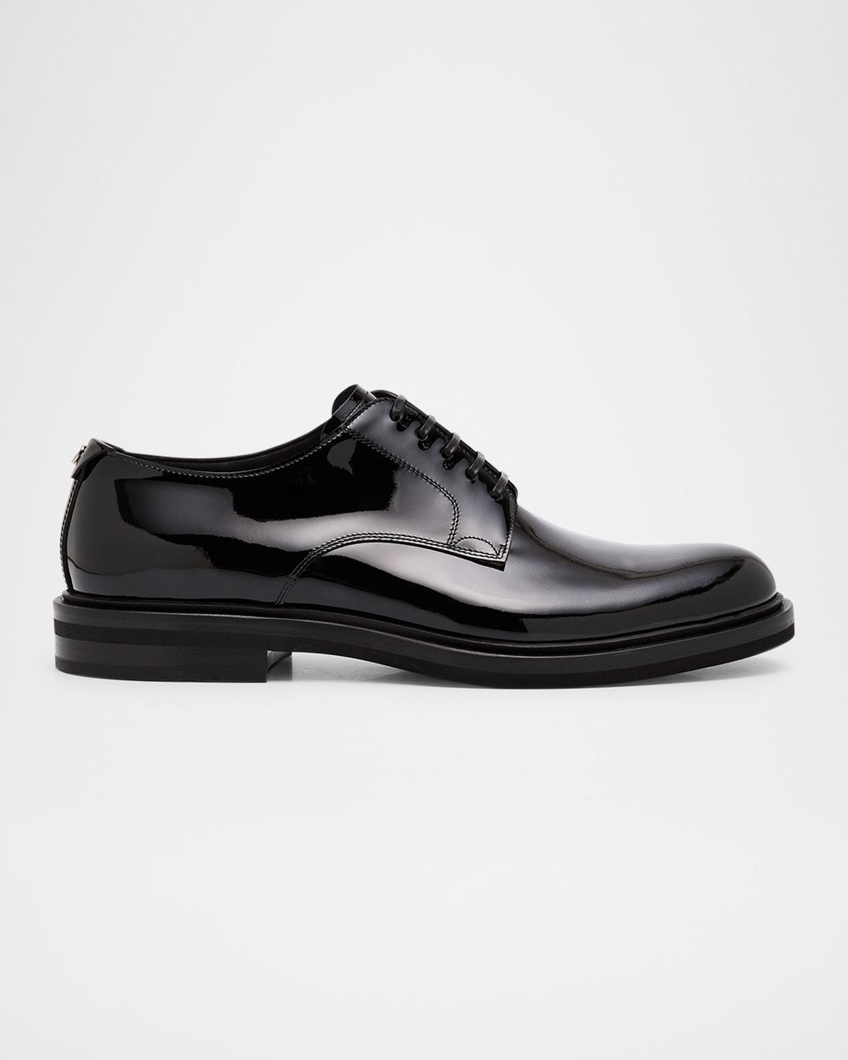 Mens Patent Leather Derby Shoes Product Image