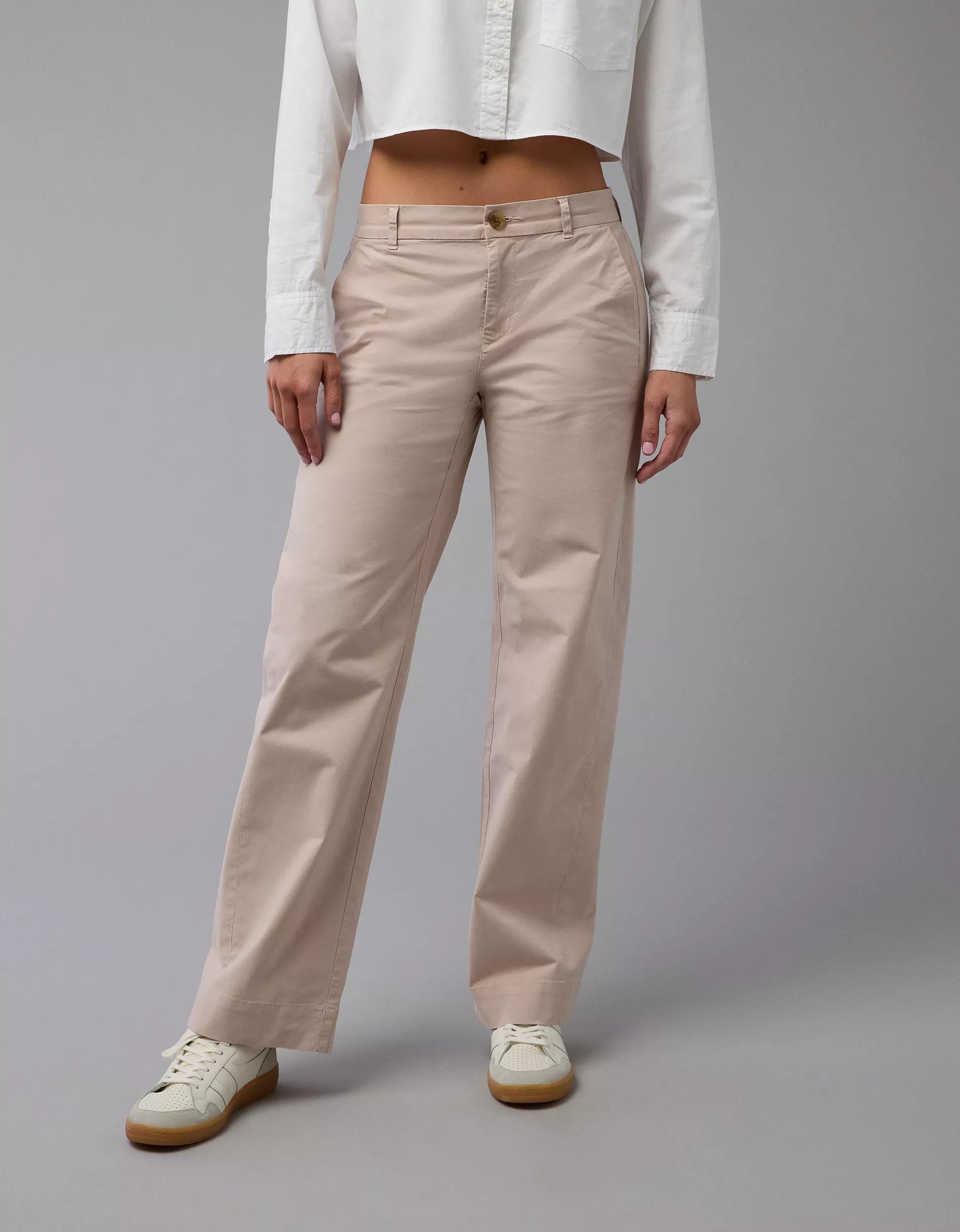 AE Stretch Stovepipe Khaki Pant Product Image