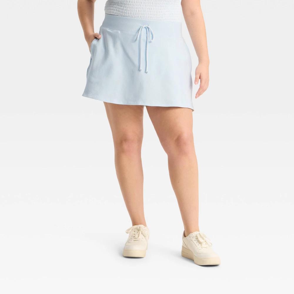 Women's Mid-Rise Interlock Skort - Wild Fable™ Product Image
