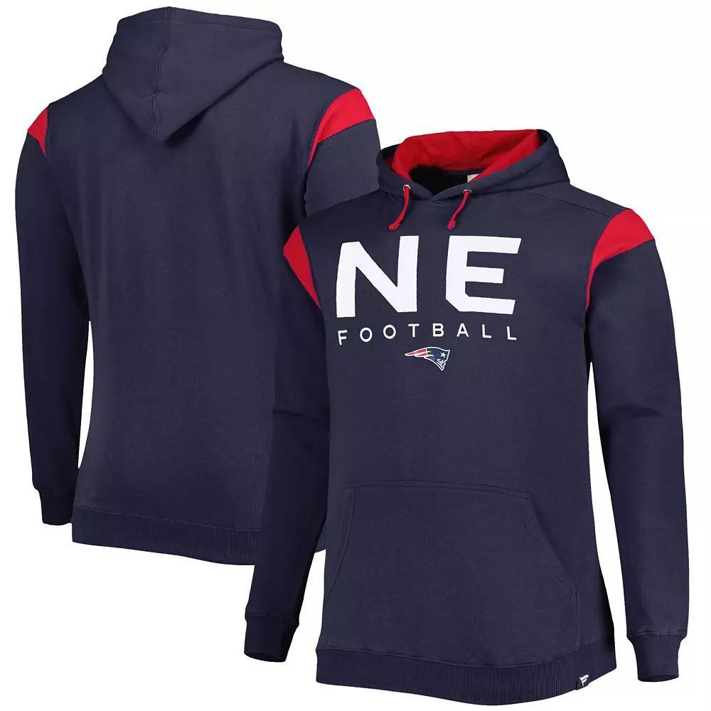 Men's Fanatics Branded Navy New England Patriots Big & Tall Call the Shots Pullover Hoodie,  Product Image