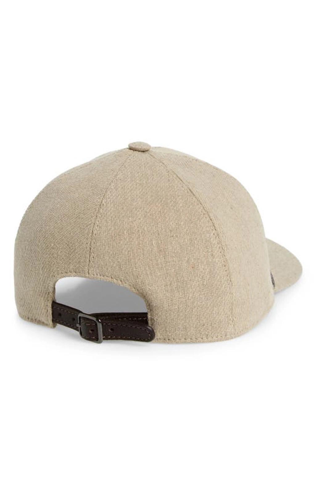 BRUNELLO CUCINELLI Linen & Cotton Canvas Baseball Cap In C001 Beige Product Image