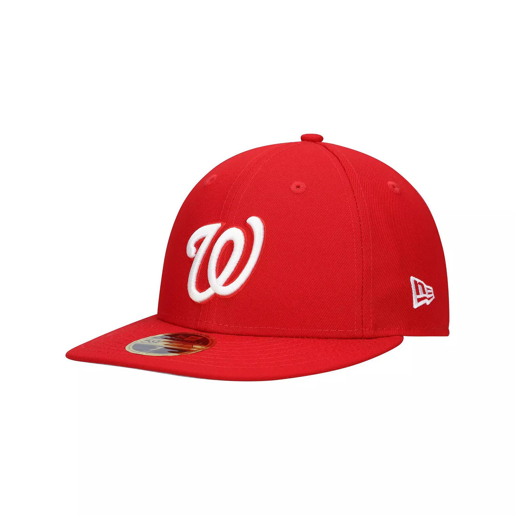 Men's New Era Scarlet Washington Nationals Low Profile 59FIFTY Fitted Hat,  Product Image
