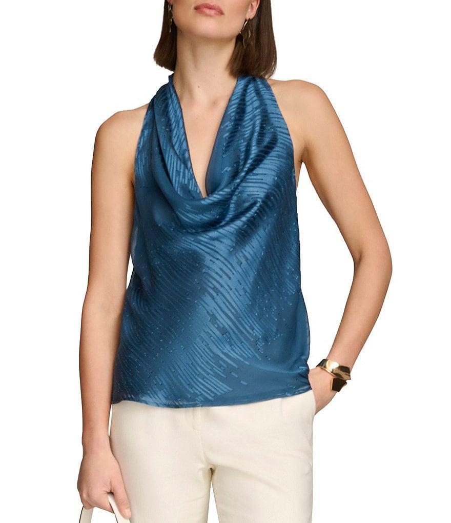 Donna Karan Cowl Neckline Sleeveless Tank Product Image