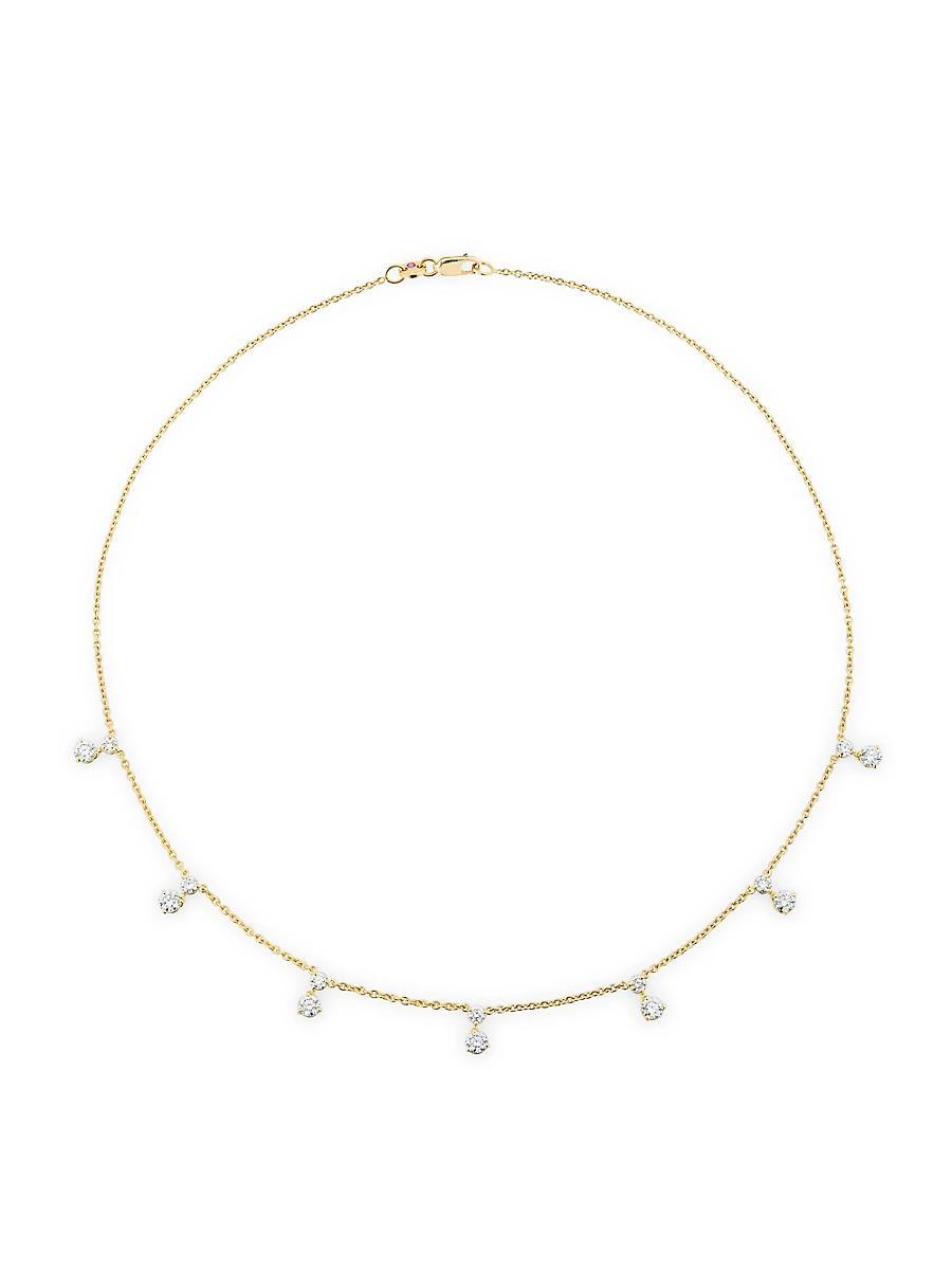 Womens Diamonds By The Inch 18K Yellow Gold & 1.8 TCW Diamond Station Necklace Product Image