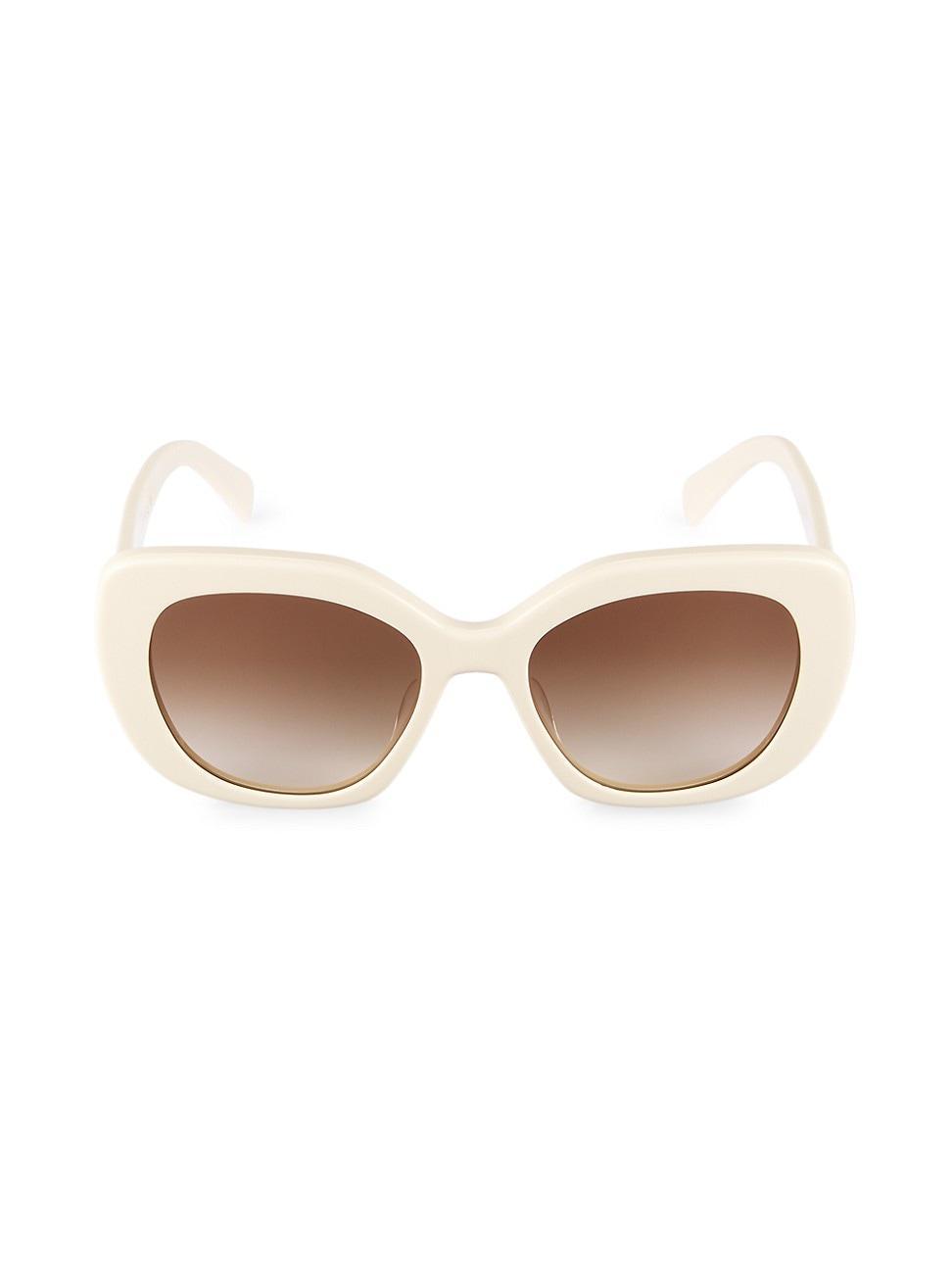 Womens 55MM Butterfly Round Sunglasses Product Image