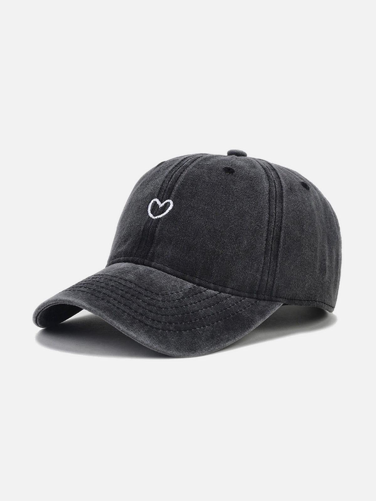 Embroidery Heart Washed Cap Product Image