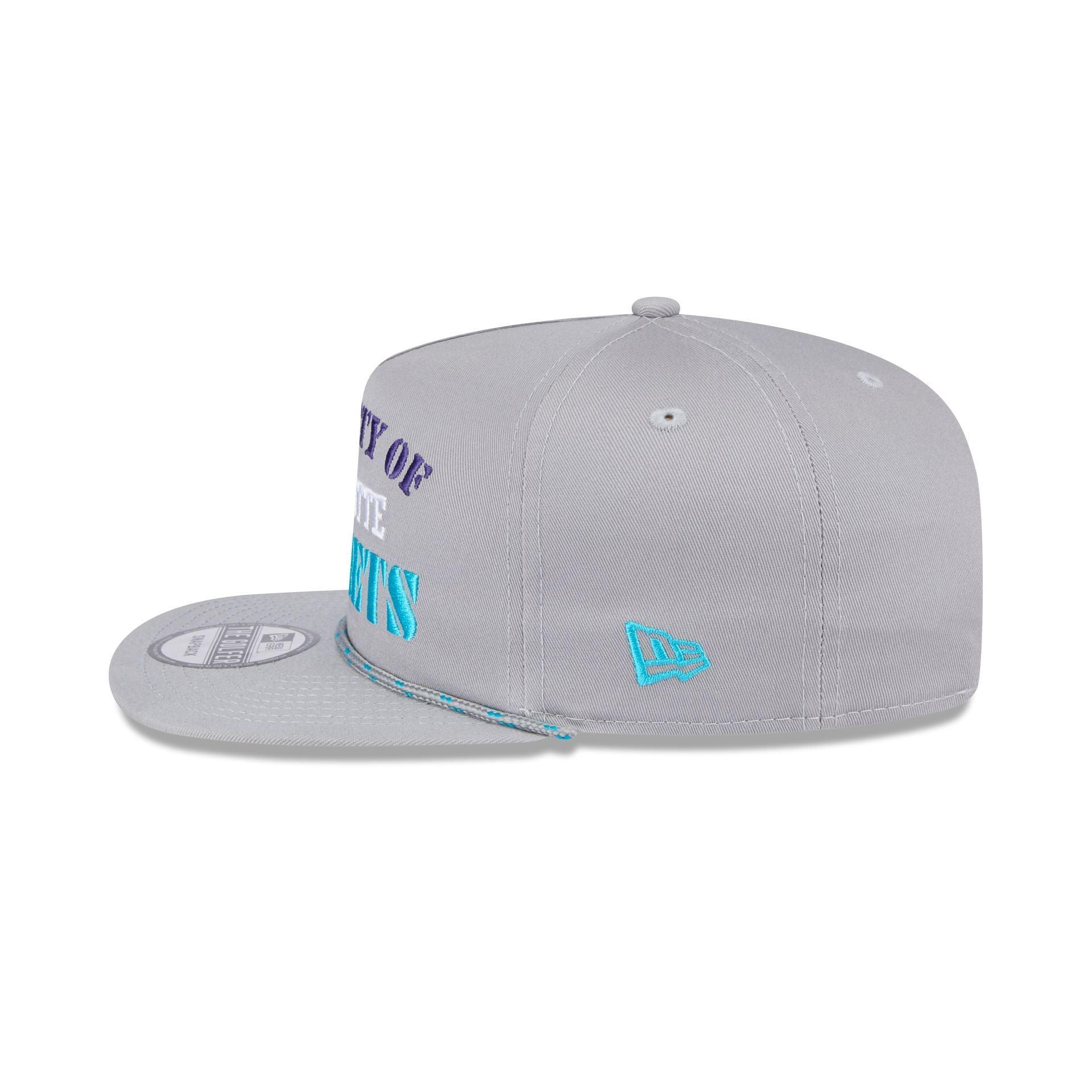 Charlotte Hornets Vintage Gray Rope Golfer Hat Male Product Image