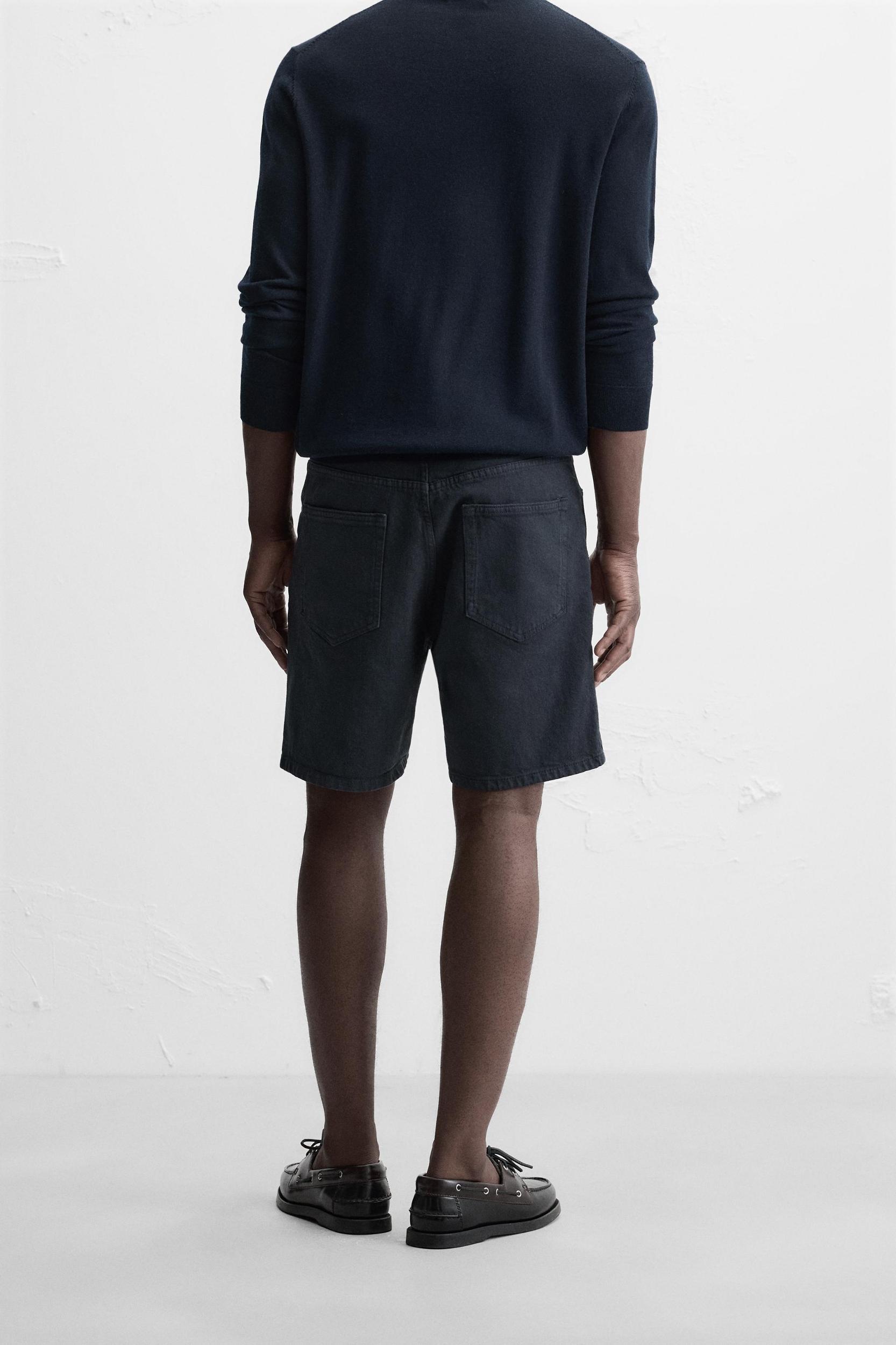 REGULAR FIT DENIM SHORTS Product Image