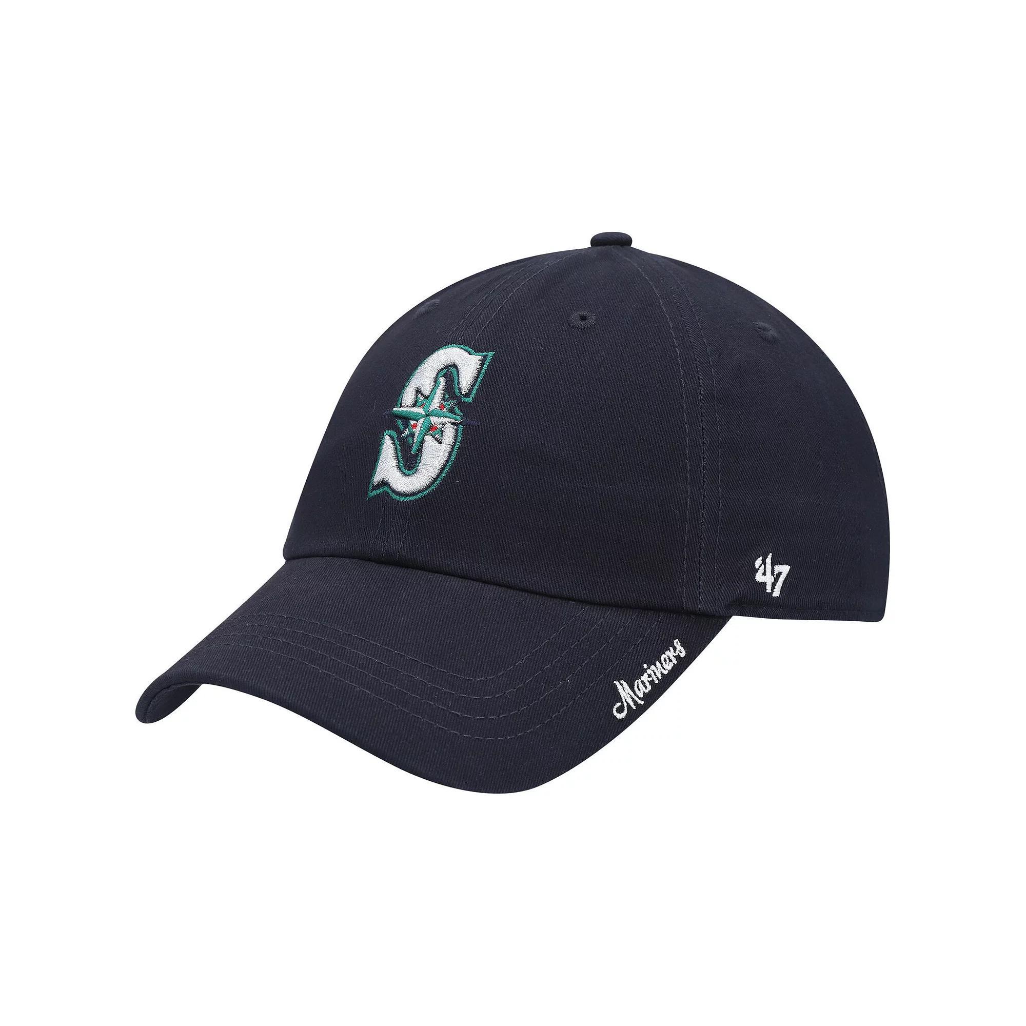 Women's '47 Navy Seattle Mariners Team Miata Clean Up Adjustable Hat, Blue Product Image