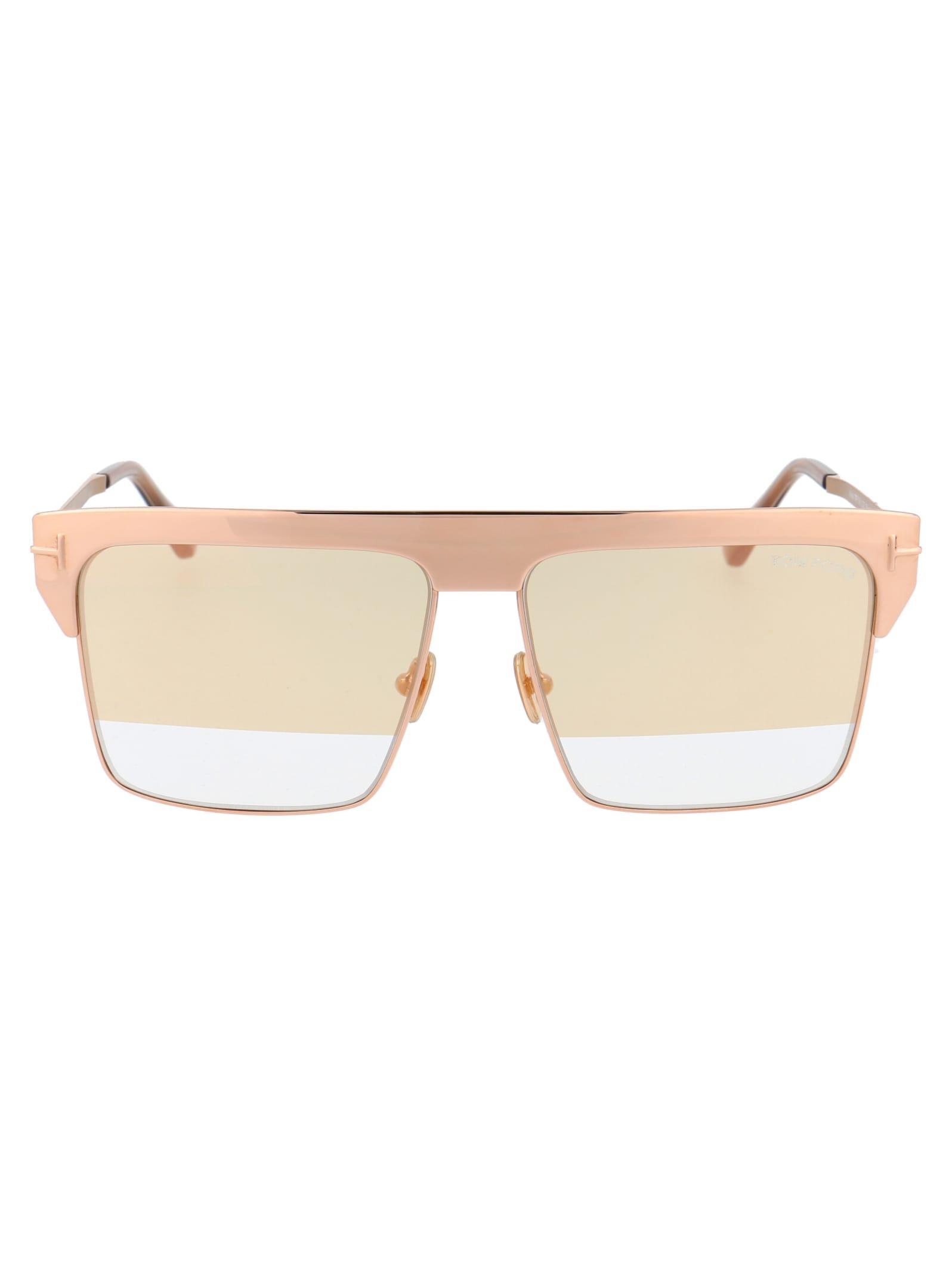 TOM FORD West Sunglasses In 33z Rose Gold Product Image