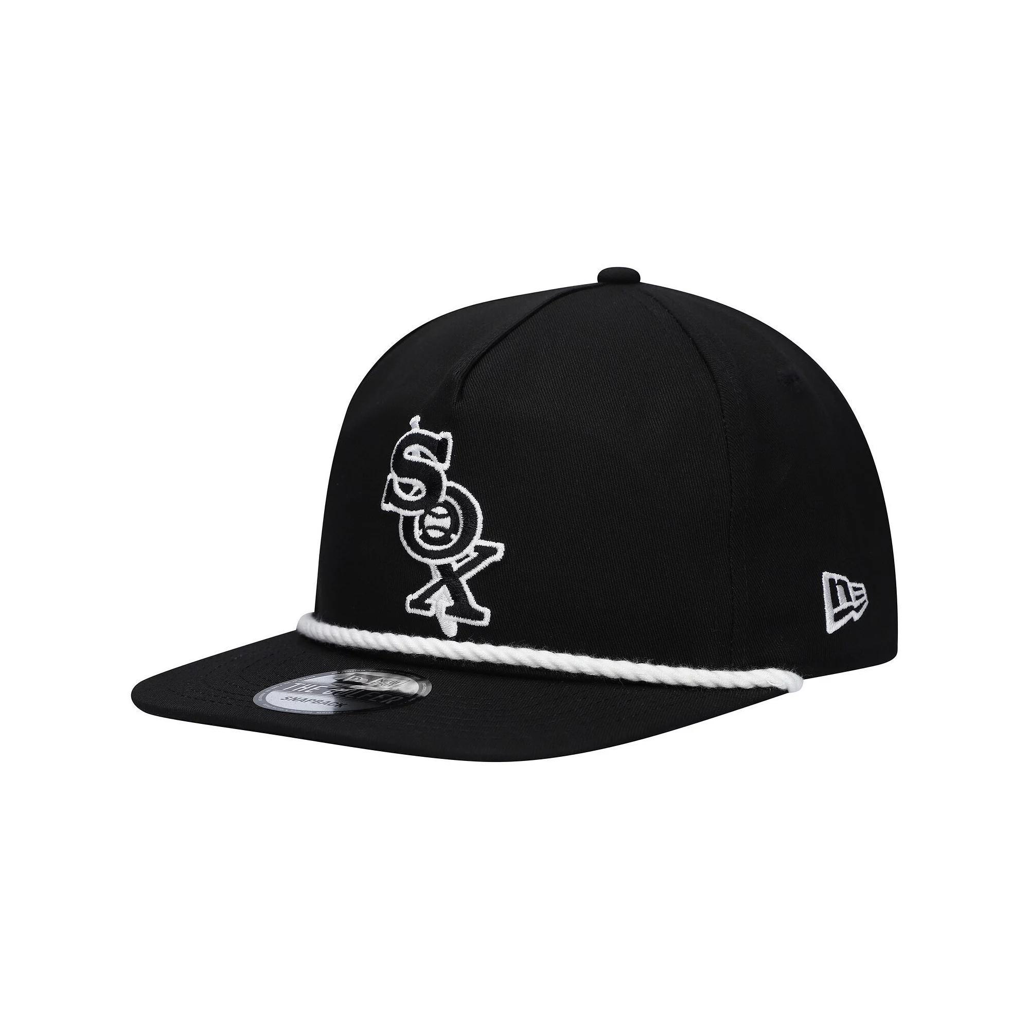 Men's New Era Black Chicago White Sox Golfer Snapback Hat Product Image