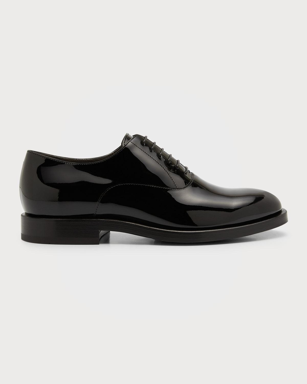 Mens Patent Leather Tuxedo Oxford Shoes Product Image