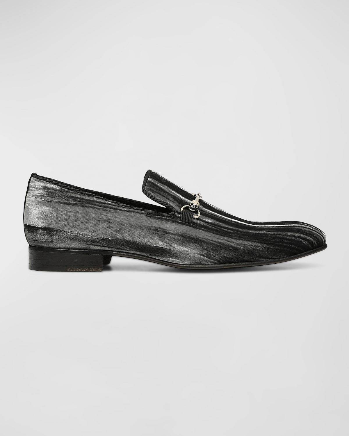 Donald Pliner Mens Shawn Velvet Bit Buckle Slip Product Image