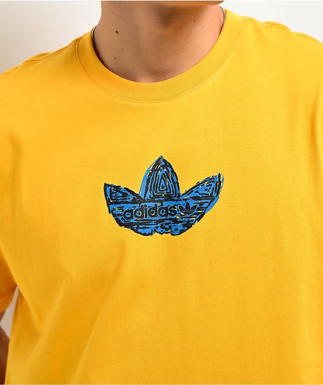 adidas Originals Always On Trefoil Yellow T-Shirt Product Image