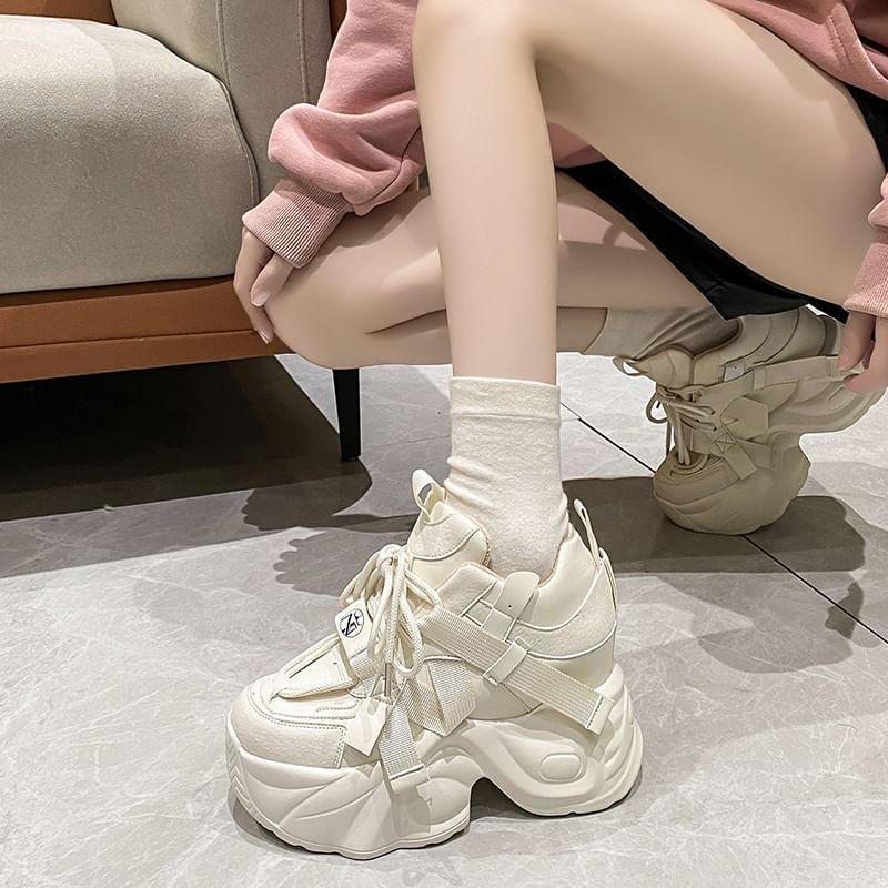 Platform Panel Sneakers Product Image