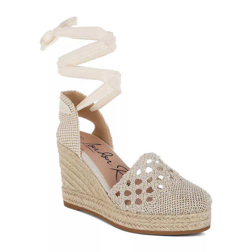 London Rag Sea Breeze Women's Espadrille Wedge Sandals, Size: 10, Beige Product Image
