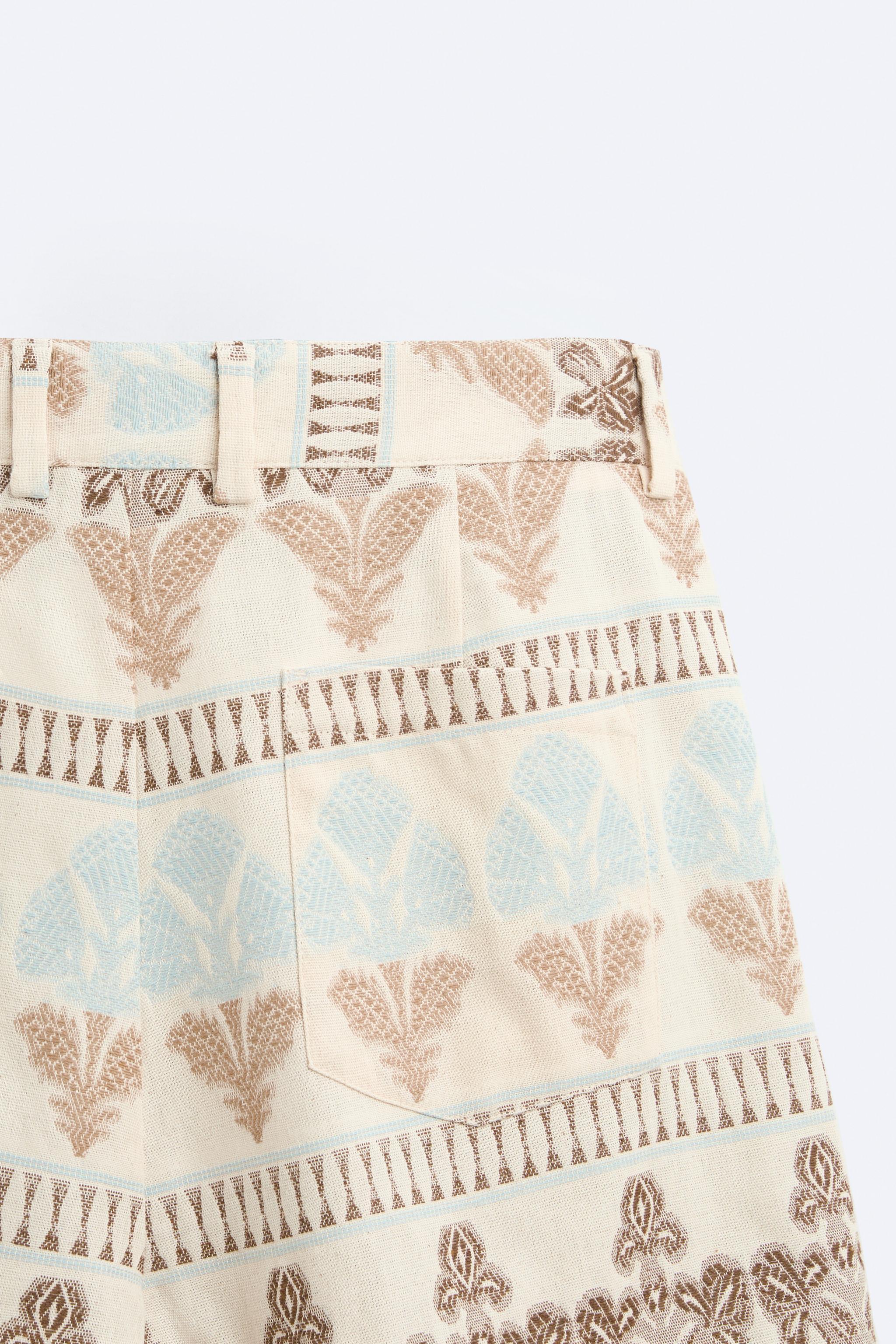 GEOMETRIC JACQUARD SHORTS Product Image