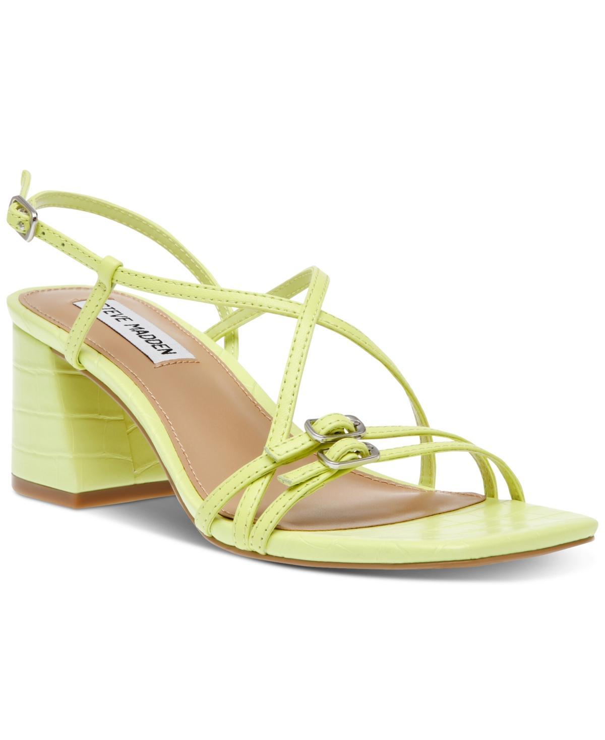 Steve Madden Womens Arline Strappy Block Heel Sandals Product Image