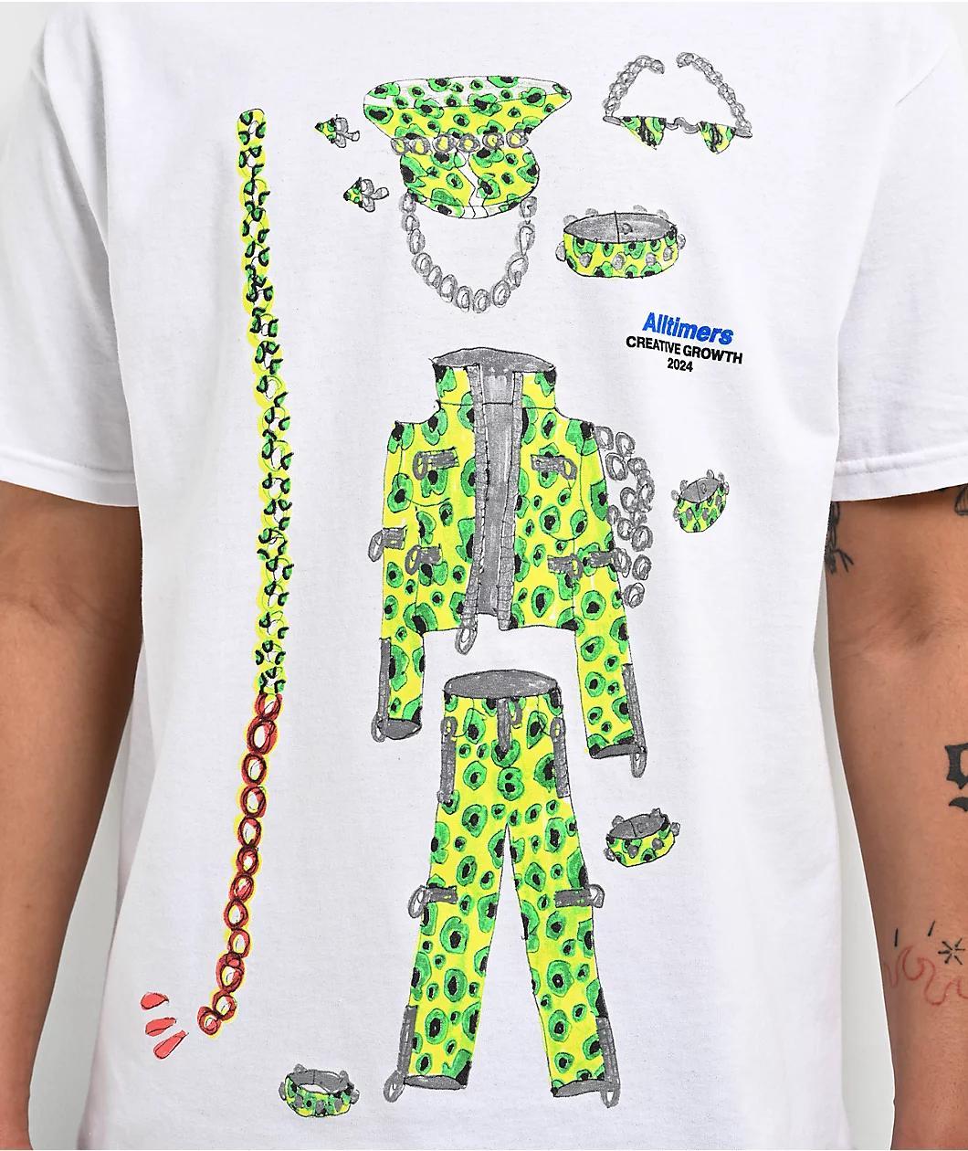 Alltimers x Creative Growth Aurie Ramirez White T-Shirt Product Image