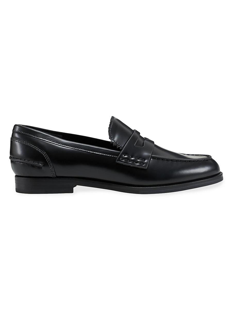 Womens Milton Leather Penny Loafers Product Image