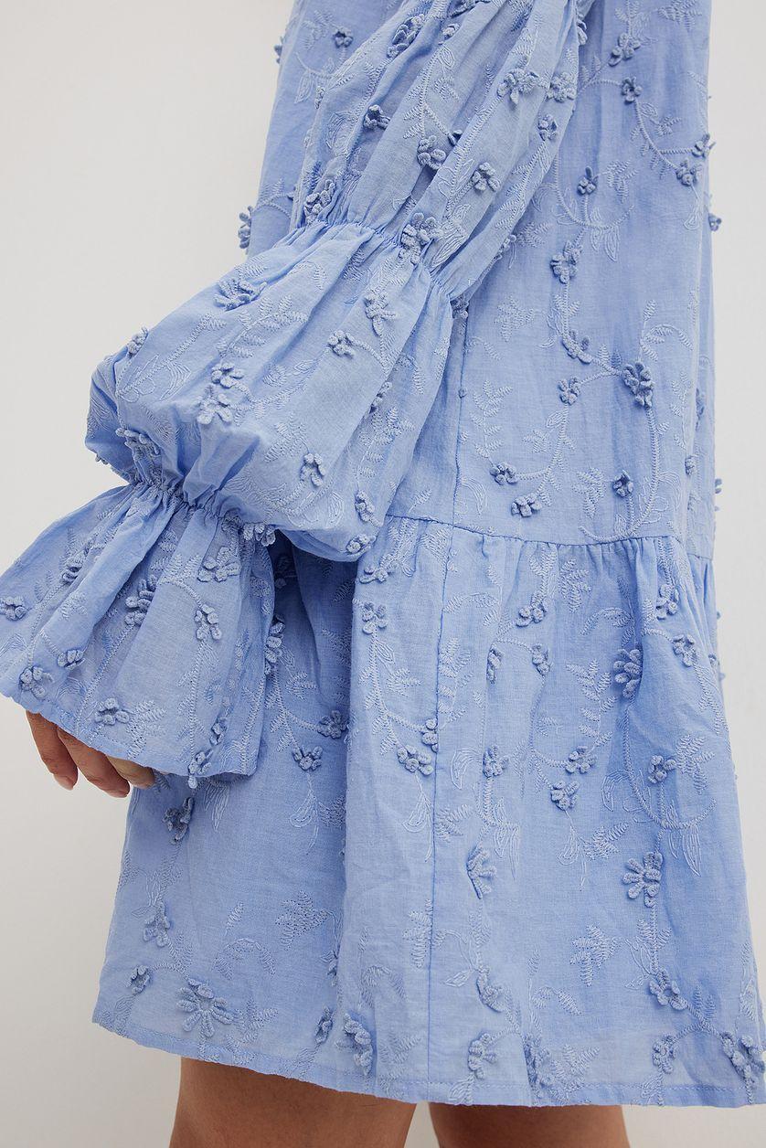 Sleeve Detail Deep Back Dress Product Image