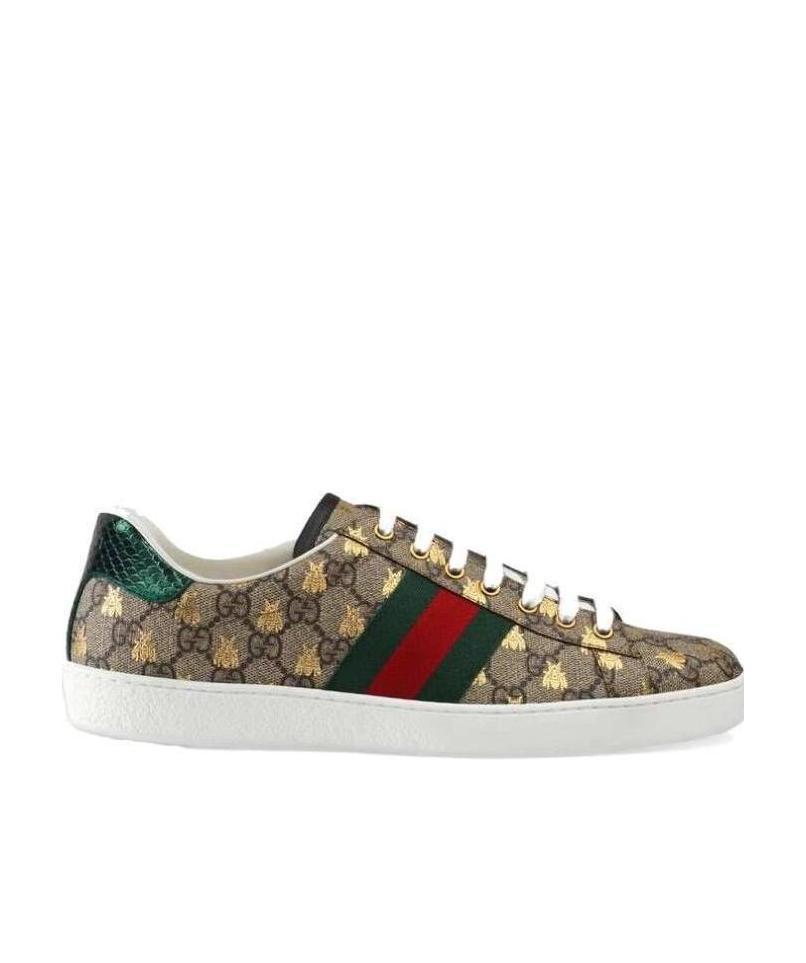 GUCCI Ace Gg Supreme Bees Sneakers In Beige Product Image