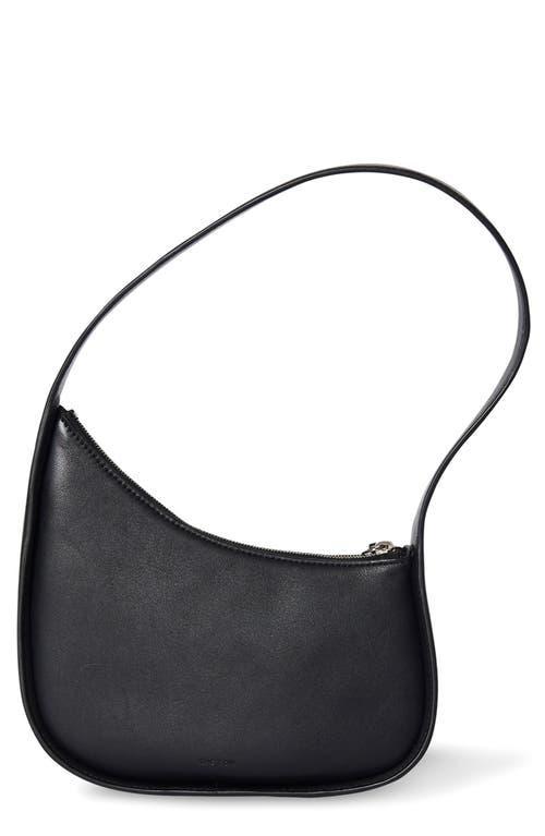 Womens Half Moon Leather Shoulder Bag Product Image