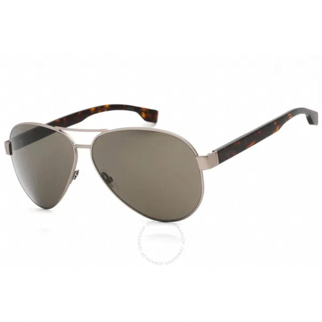 Brown Pilot Men's Sunglasses Boss 1560/o/s 0r81/70 63 In Grey Product Image