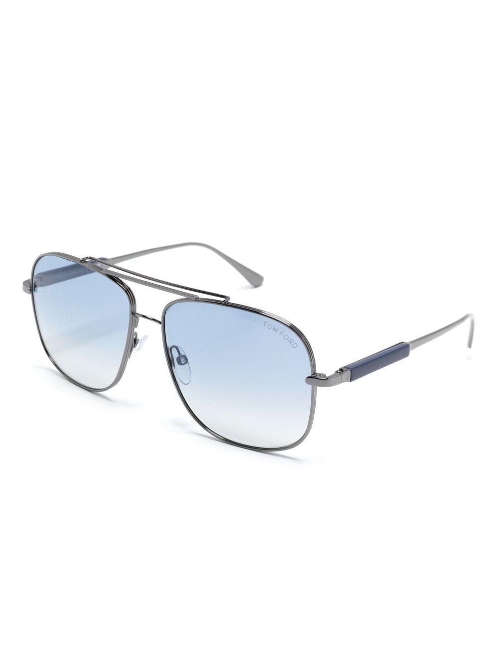 TOM FORD Jude Sunglasses In Silver Product Image