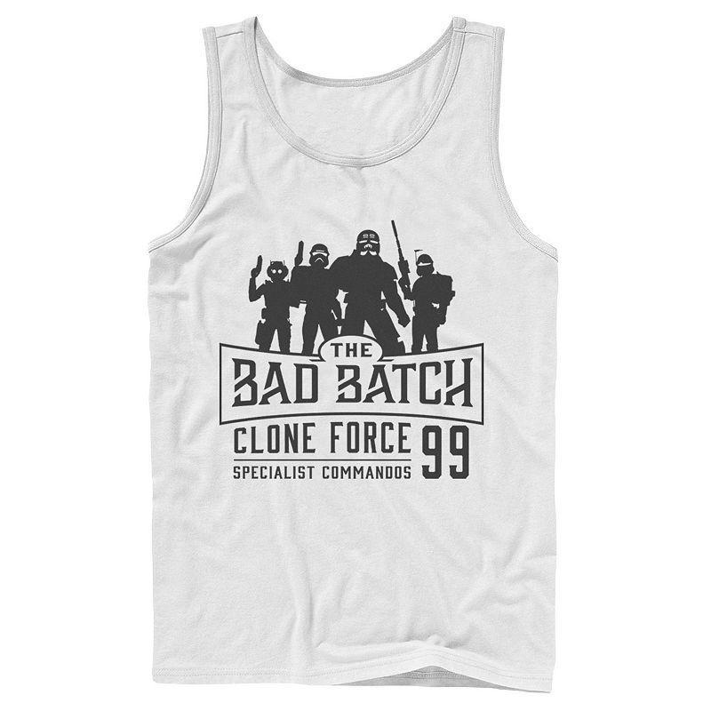 Men's Star Wars Bad Batch Emblem Tank Top, Size: XL 30, White Product Image