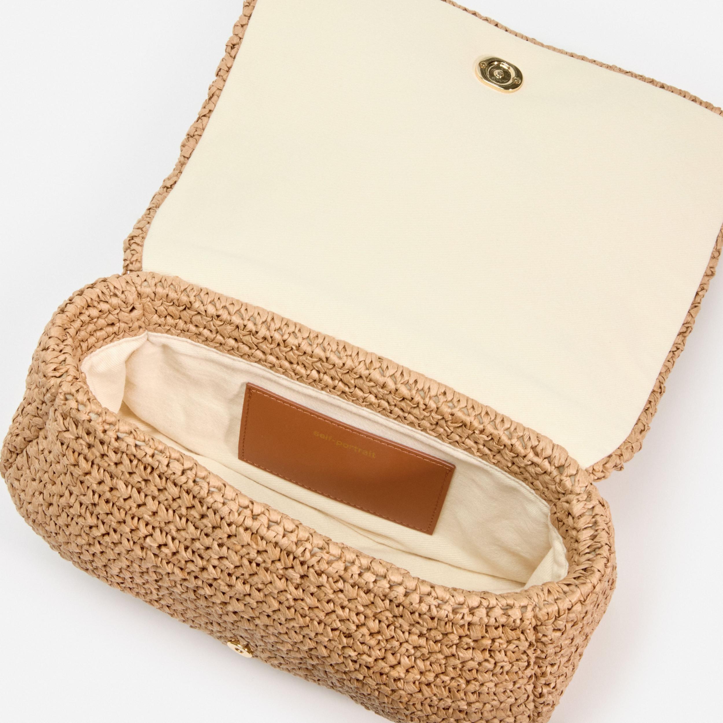 Raffia Bow Charm Shoulder Bag Product Image