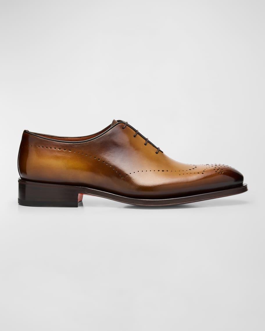 Mens Kaj Bicolor Brogue Leather Oxfords Product Image