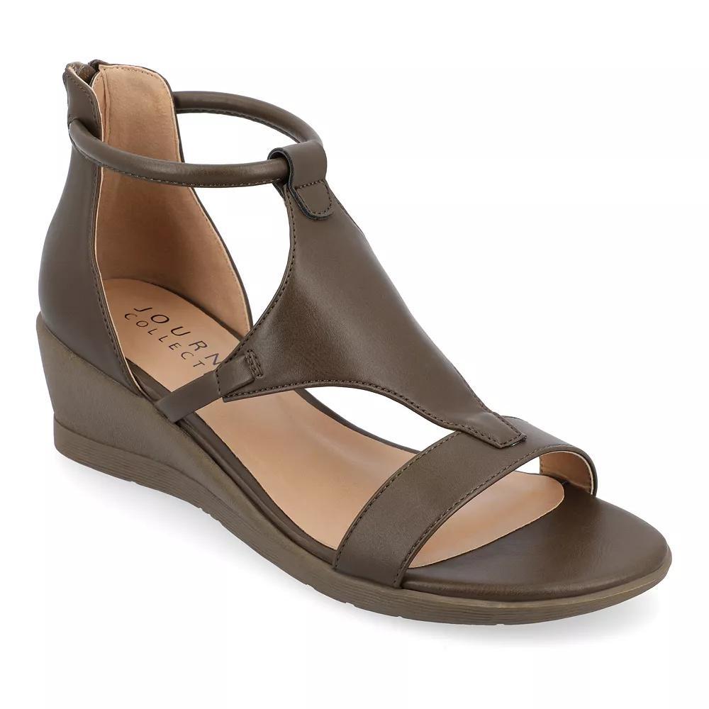Journee Trayle Women's Wedge Sandals,  Product Image