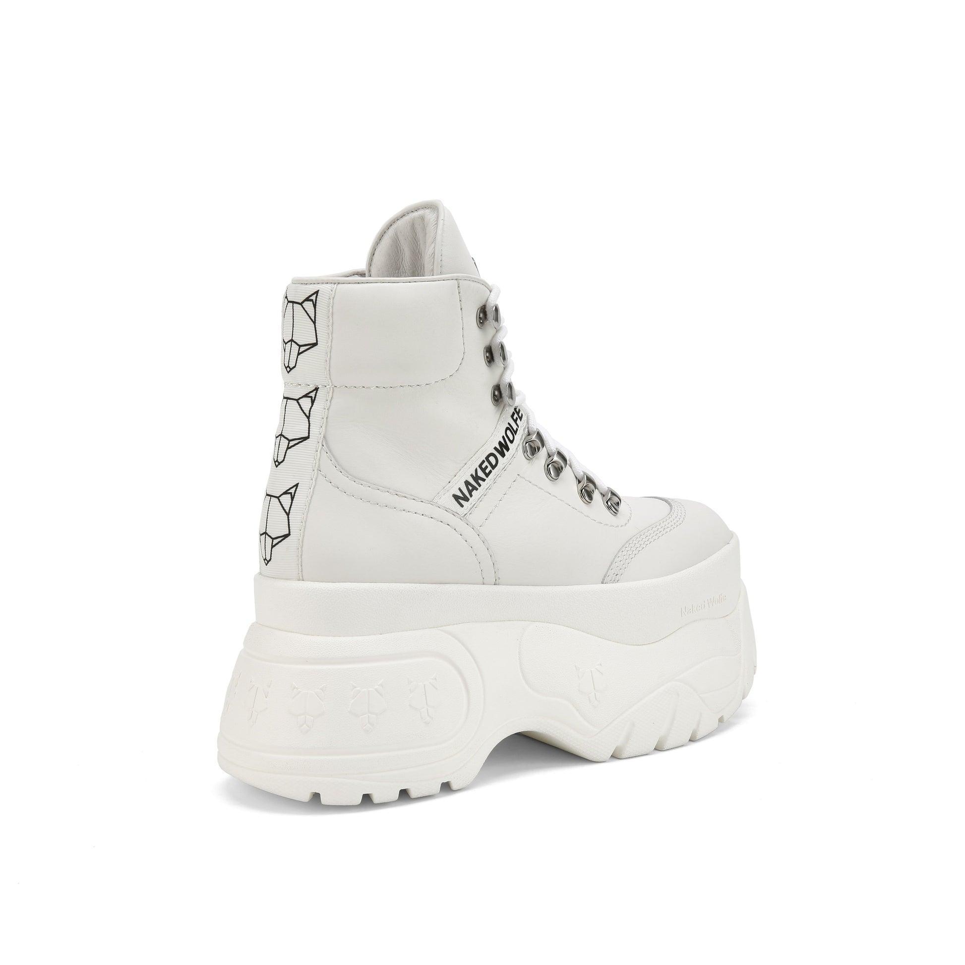 Spike White Leather Product Image