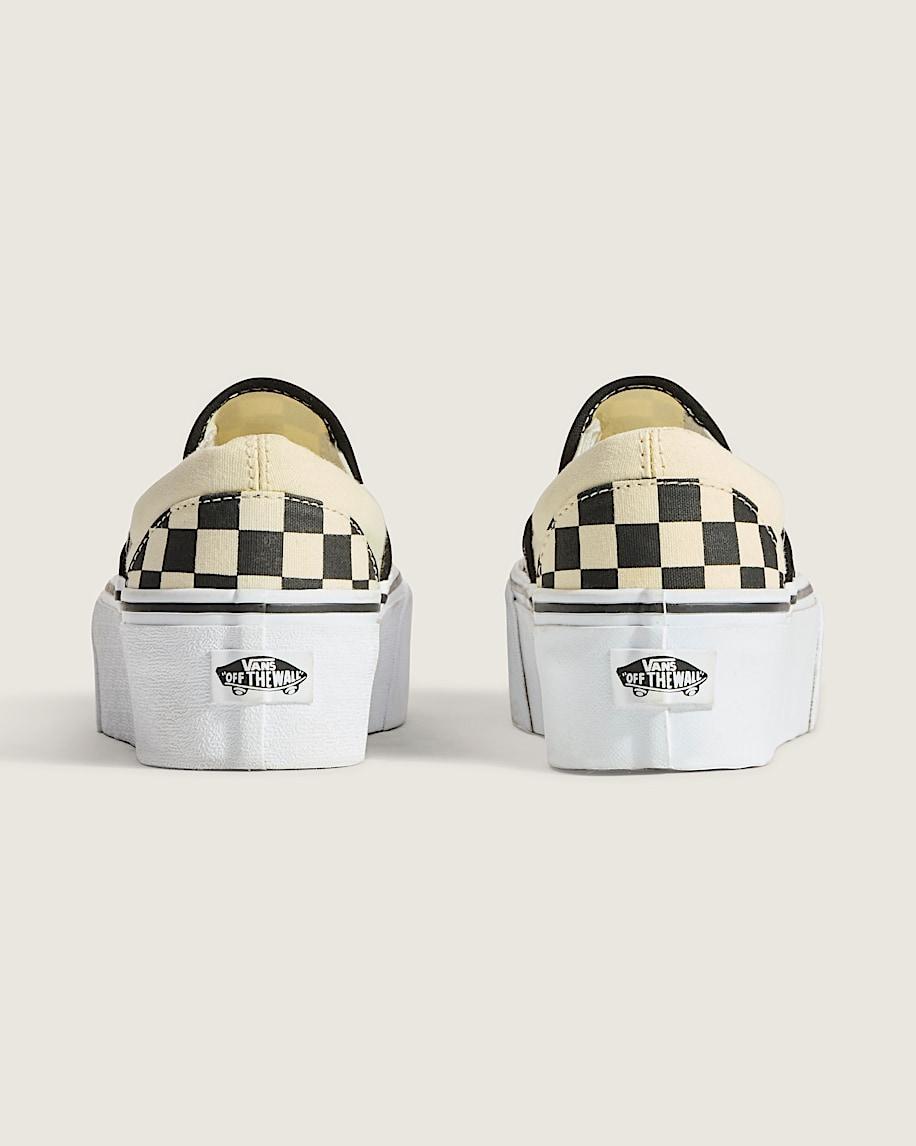 Vans | Classic Slip-On Stackform Checkerboard Black/Classic White Shoe Product Image
