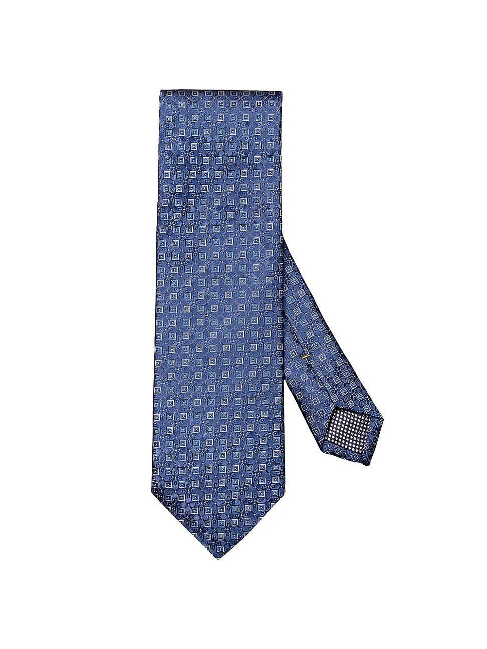 Mens Geometric Silk Tie Product Image