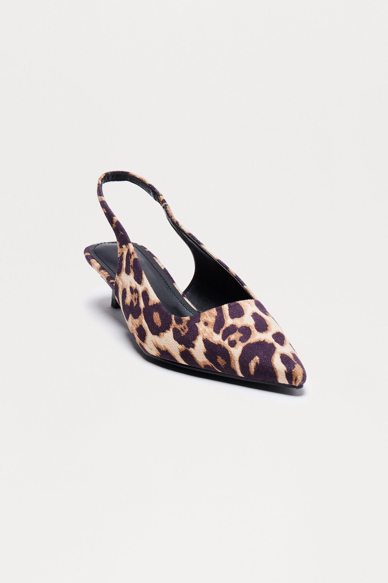 Keeper Kitten Heel Pumps - Leopard Product Image