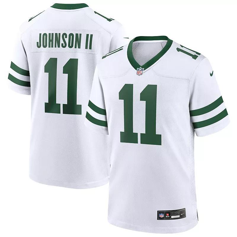 Men's Nike Jermaine Johnson II Legacy White New York Jets Game Jersey, Size: Small Product Image