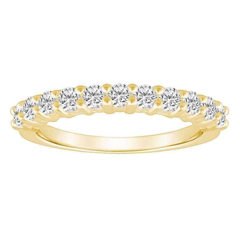 Alyson Layne 14k Gold 3/4 Carat T.W. Diamond 11-Stone Wedding Band, Women's, Size: 6.50, White Product Image