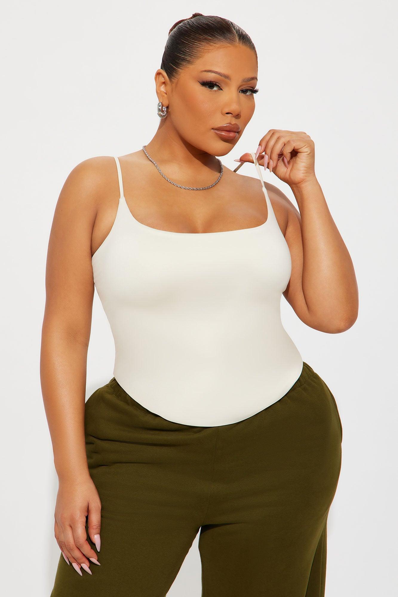 Contour Double Lined Cami Top - Bone Female Product Image