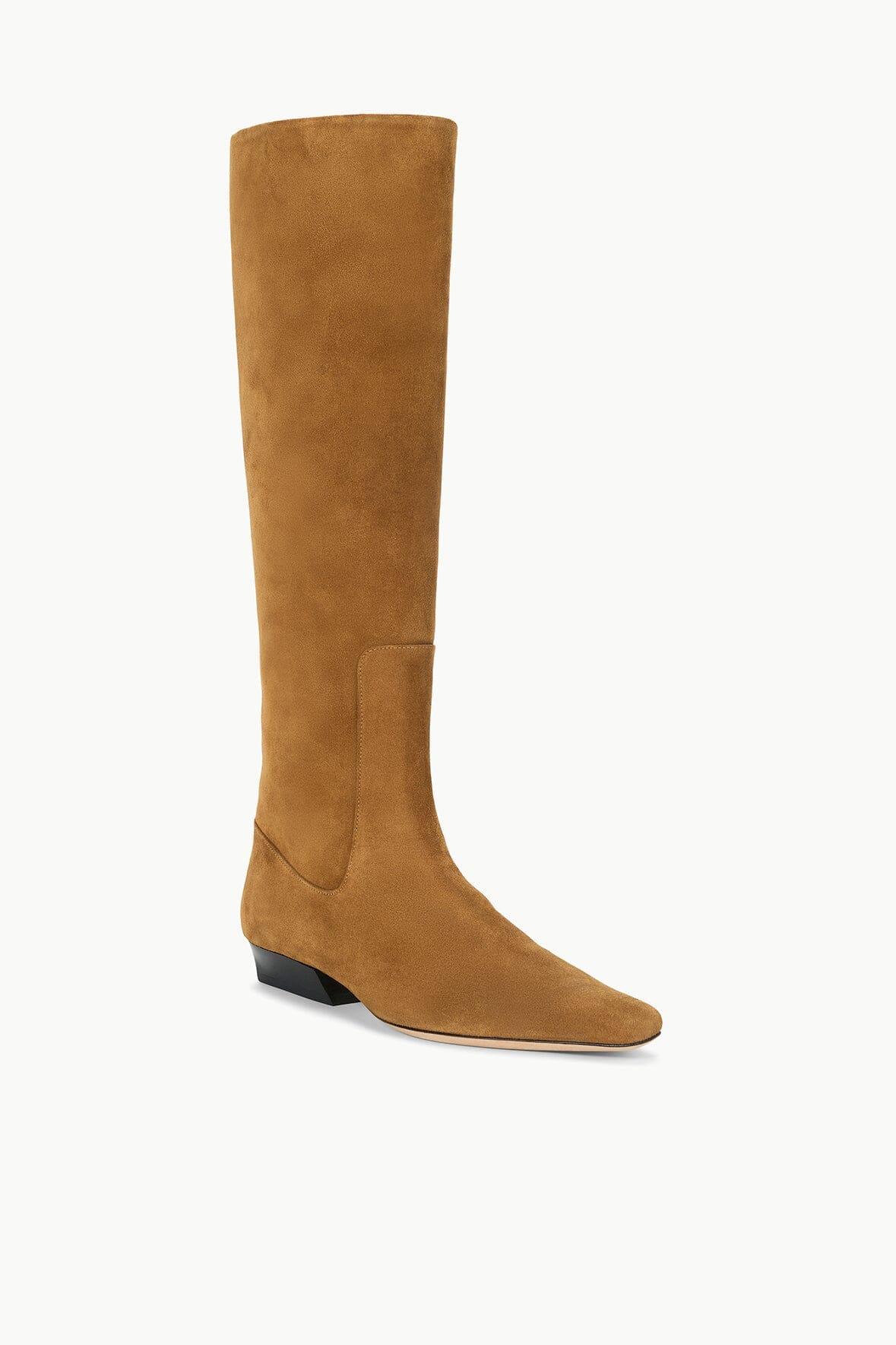 WALLY FLAT BOOT | TAN SUEDE Product Image