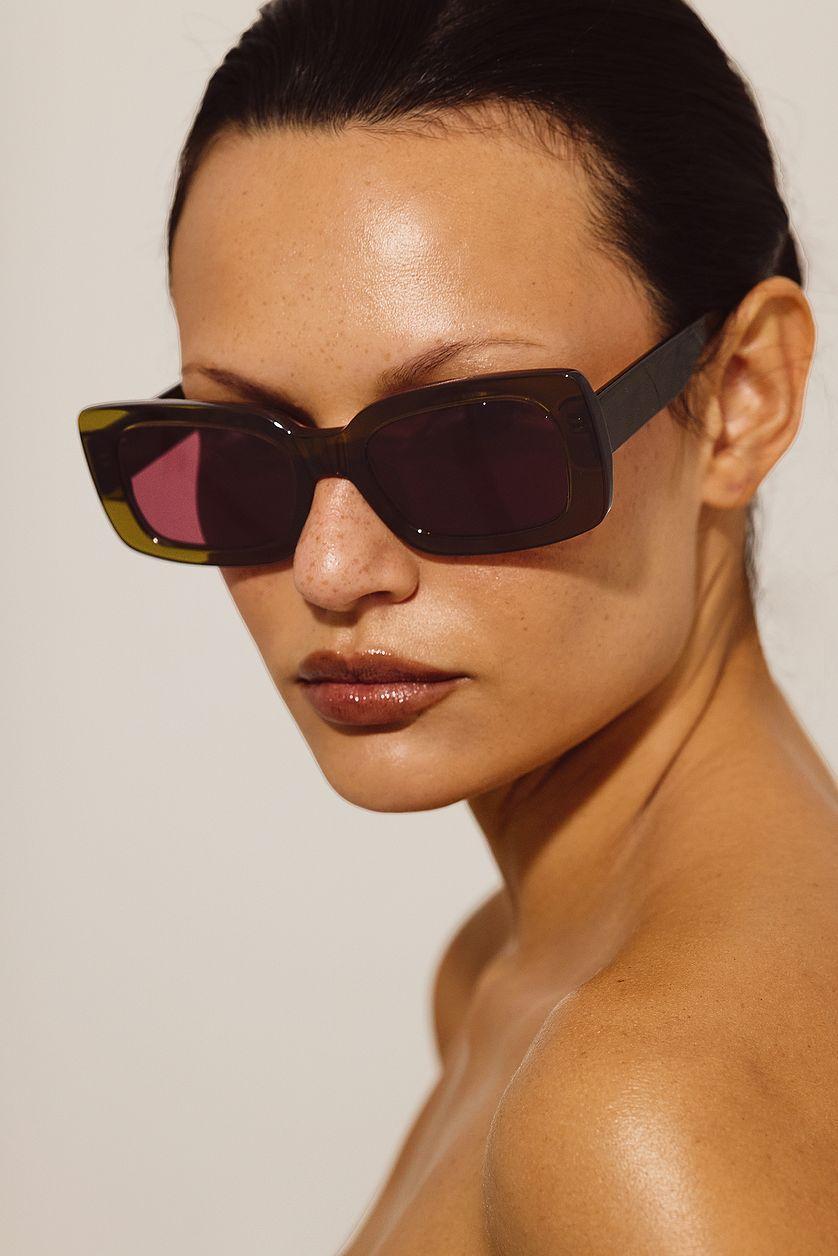 Rectangular Acetate Sunglasses Product Image