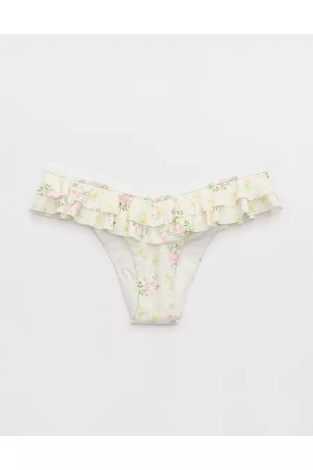 Aerie Ruffle Cheeky Bikini Bottom Women's Product Image