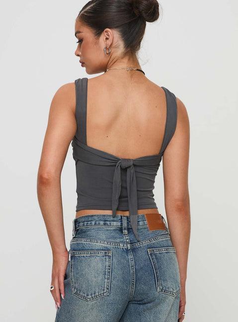 Francois Backless Top Slate Product Image