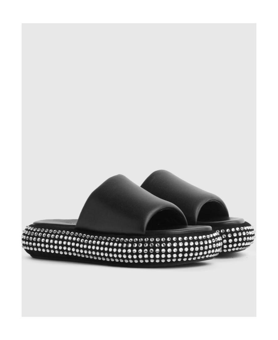 JW ANDERSON Logo Slippers In Black Product Image