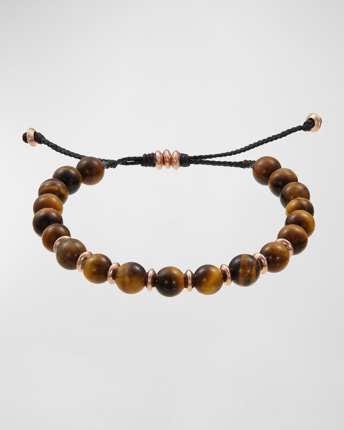 Mens Tigers Eye Beaded Bracelet Product Image