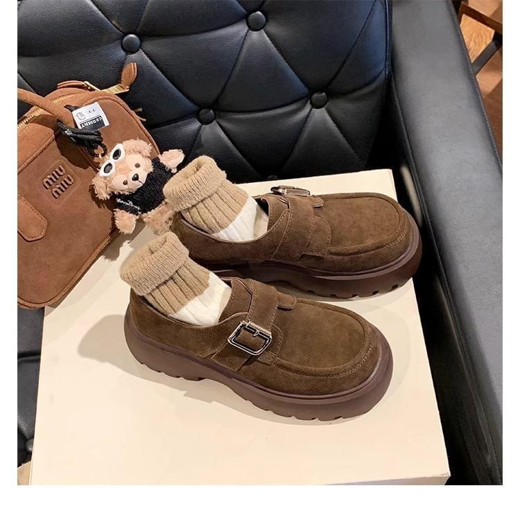 Buckled Platform Loafers Product Image