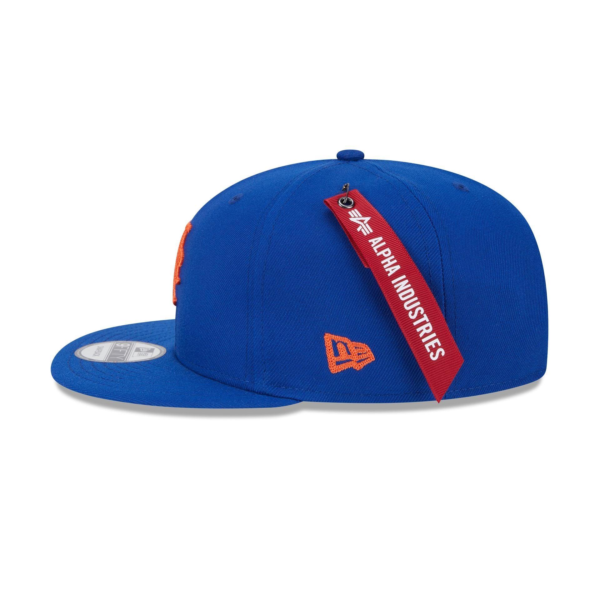 Alpha Industries x New York Mets Blue 9FIFTY Snapback Hat Male Product Image