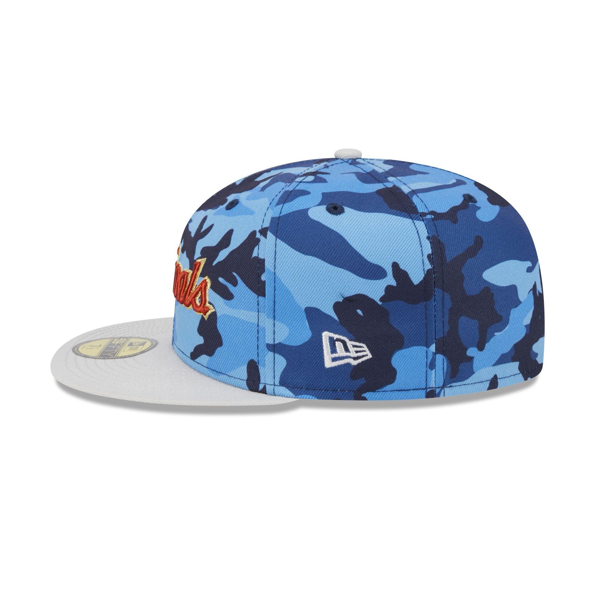 St. Louis Cardinals Blue Camo 59FIFTY Fitted Hat Male Product Image